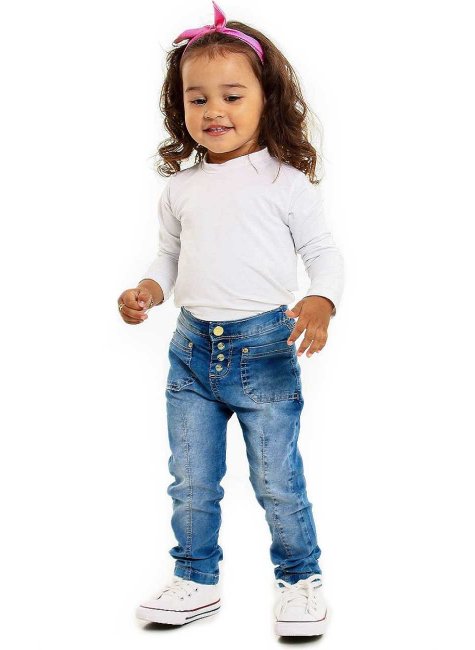 Calça Jeans Infantil De Menina Calça Jeans Infantil Feminina A